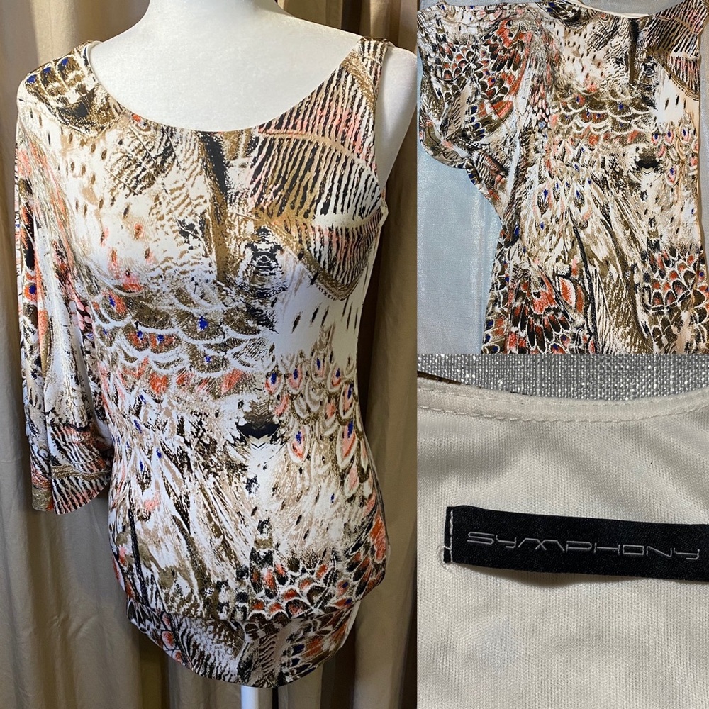 Symphony multi color dress sz S